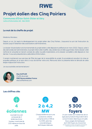 Lettre d'information n°6